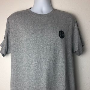 JEM Mens T Shirt NEW YORK SHIELD ANCHORS Patch